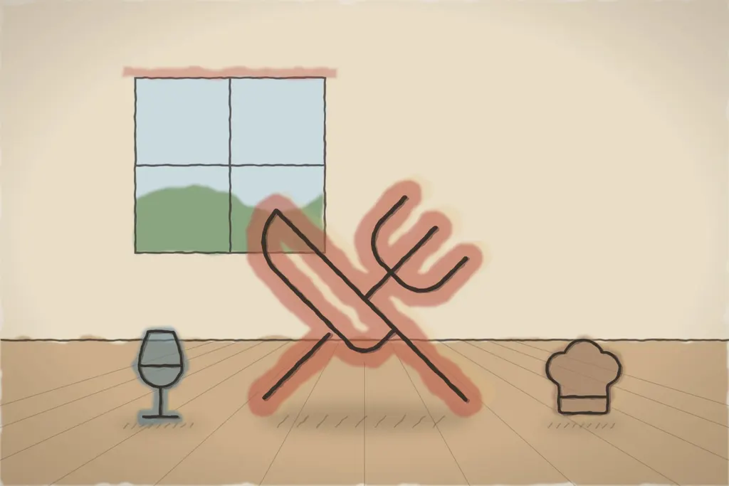Restaurantul hotelului (ilustrație)